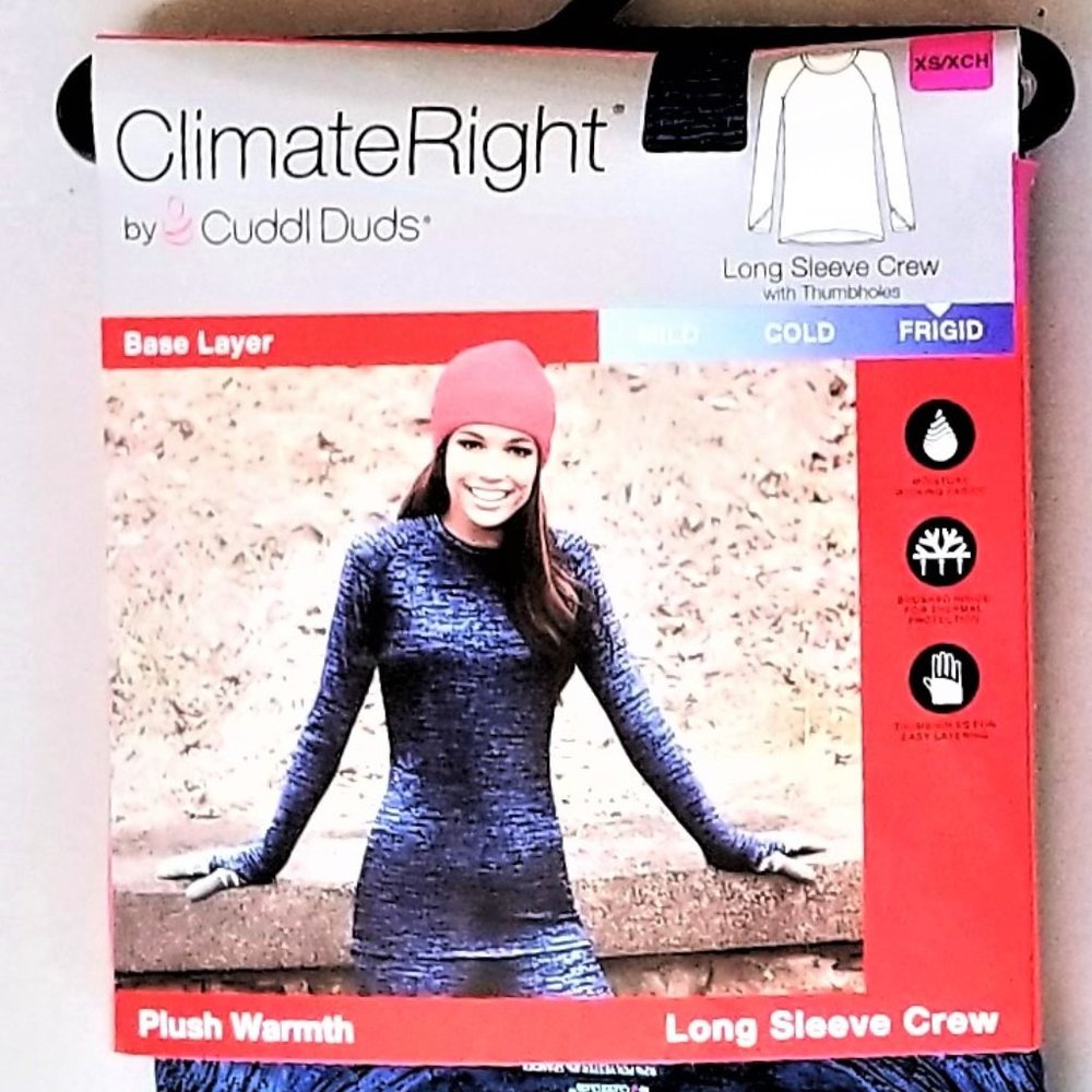 Woman's XS Long Underwear Long Sleeve Crew NWT